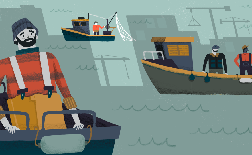 inewsource spent months examining Seaport's potential for the local commercial fishing industry with "In the shadow of Seaport," published in October 2016. Click here to read the story. Artwork by Alexander Mostov.