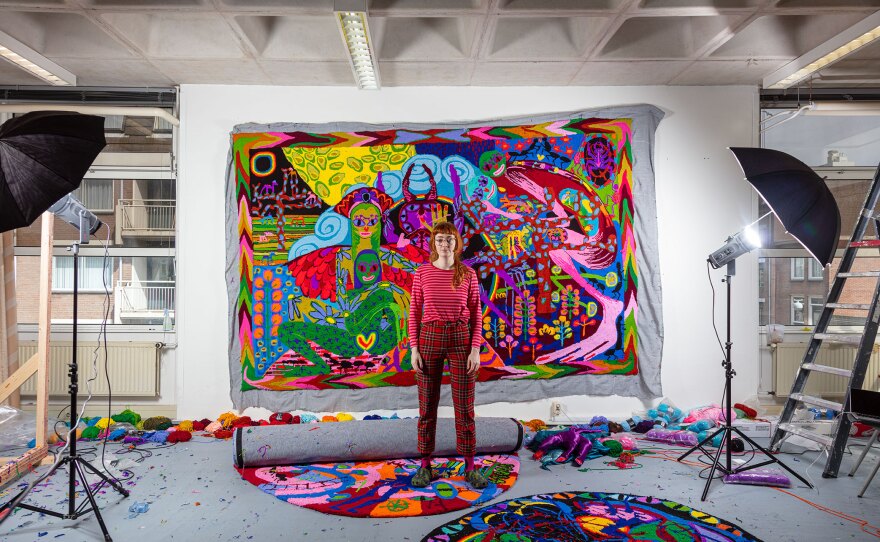 Dutch artist Afra Eisma's exhibit "Hush," now on view at ICA San Diego-Central, is her first solo show in the United States. Chamber music group Art of Elan will perform works that are in conversation with the exhibit on Feb. 23, 2025.