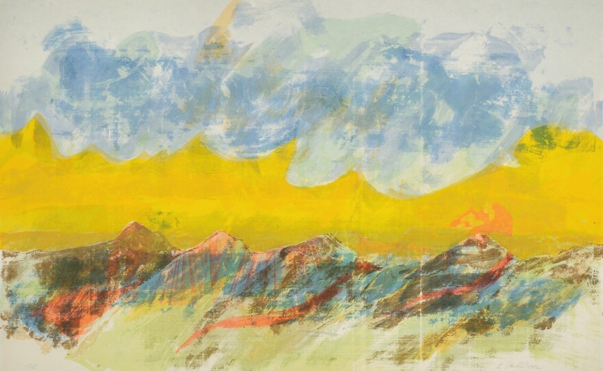 Lou Stovall's <em>Glazing,</em> 1972. screenprint, 26 x 40 in