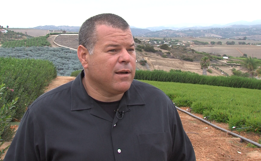 Mike Mellano is pictured at his family's farm, Morro Hills, Oceanside,  July 25 2017