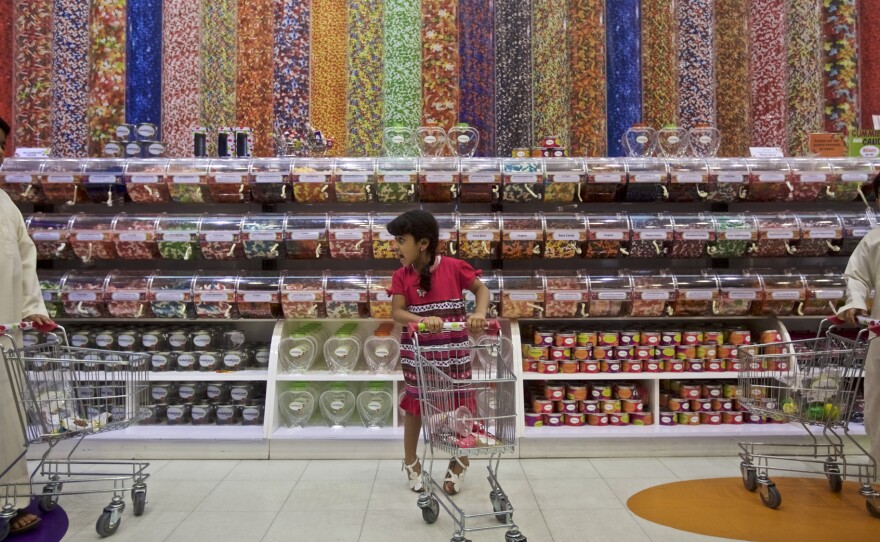 The Candylicious store in the Dubai Mall in the United Arab Emirates.