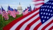 The U.S. Capitol is seen past American flags on the National Mall, Friday, June 6, 2025, on the National Mall in Washington.