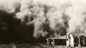 The “black blizzards” (pictured) that started in the summer of 1933 enveloped the lower great plains in a shroud, blowing away the thin layer of topsoil exposed by the ploughs of the hardy settlers who sought to tame what was marked, perhaps presciently, on early maps as “The Great American Desert.” For two years the summers were dry and windy, prompting some to leave, but as many as two thirds of the farmers stayed put, weathering the drought.