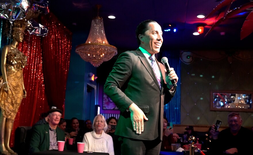 Mayor Todd Gloria presenting a proclamation at the Lip Day of the 25th Birthday. January 13, 2025