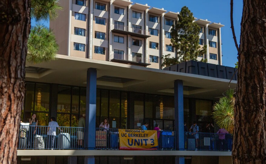 Students move into the UC Berkeley dorms in Berkeley on Aug. 16, 2023.