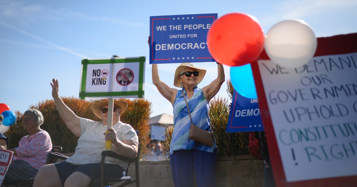 No Kings protests underway across San Diego County, thousands expected downtown