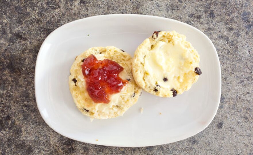 British-style currant scones