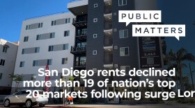 A new apartment building on the SDSU campus offers 3, 4, and 5 bedroom units in an undated photo.