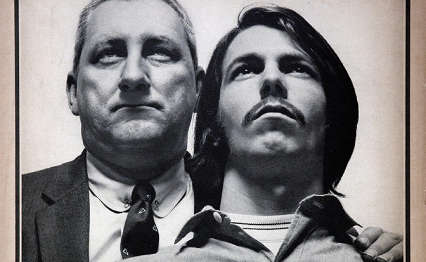 Fathers and Sons Together Against the War Moratorium October 15 poster and ad in The New York Times.