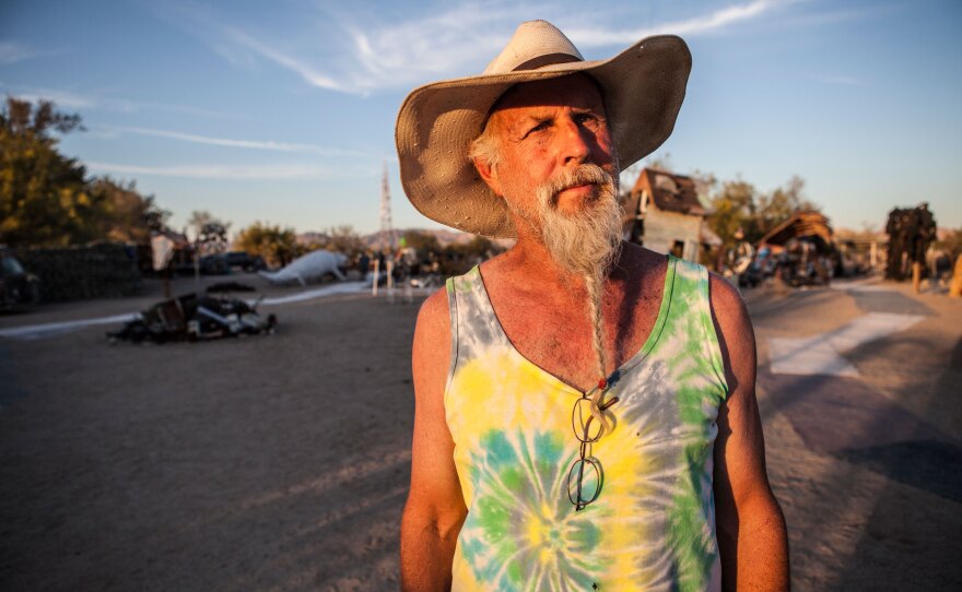 A portrait of East Jesus artist Royce Carlson, March 28, 2015.