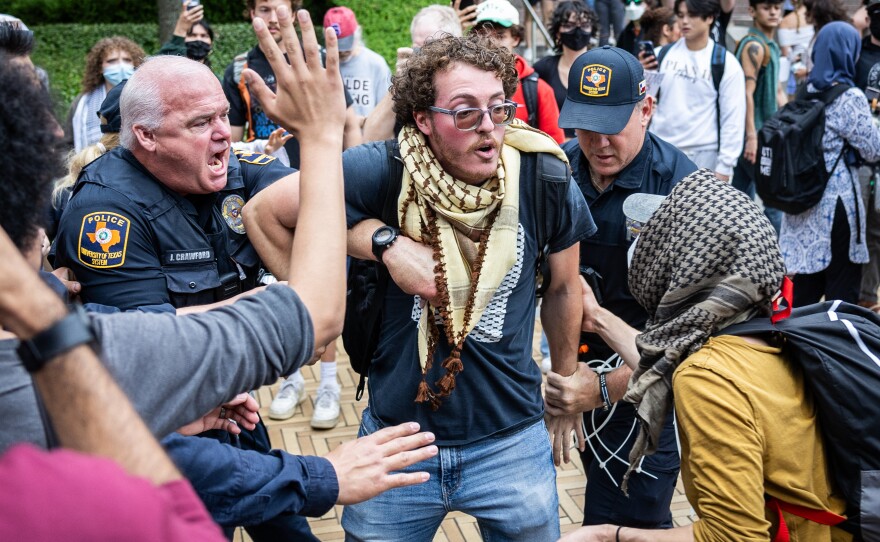 Ammer Qudummi was arrested at a UT Austin protest on April 26, but all charges have been dropped.