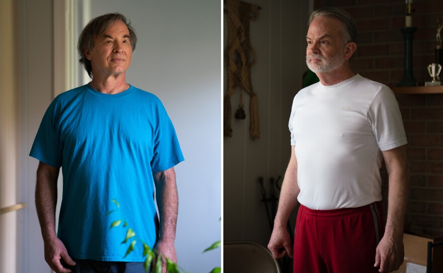 Larry Kahn (left) and Dave Lockwood are both friends and competitors.