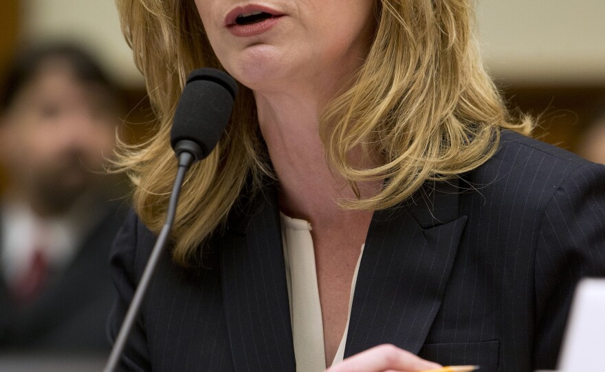 Catherine Engelbrecht, founder of True the Vote, testifies on Capitol Hill in 2014.