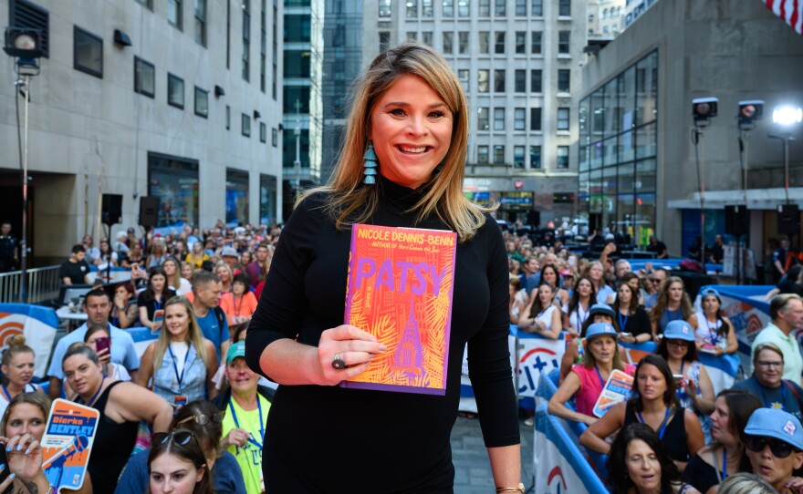 Jenna Bush Hager promoting her August book club pick, Patsy, by Nicole Dennis-Benn.