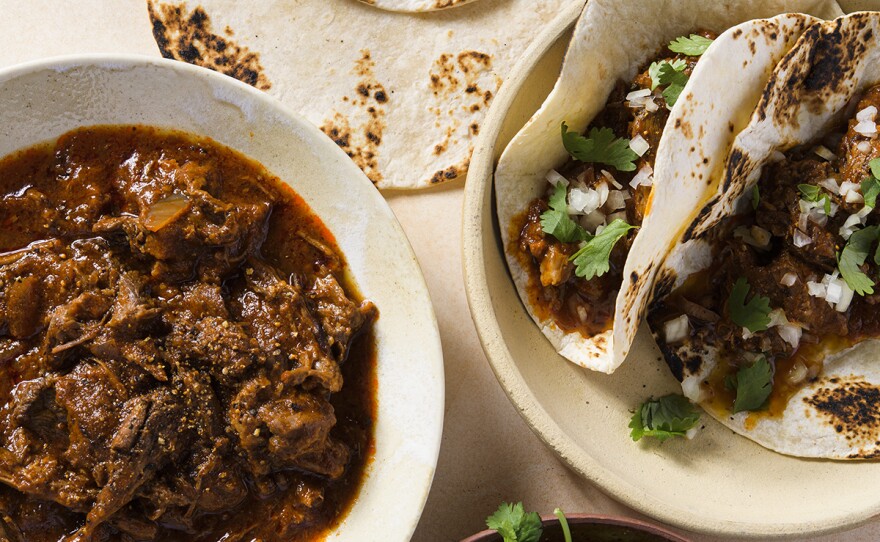 Beef Chili Colorado Tacos