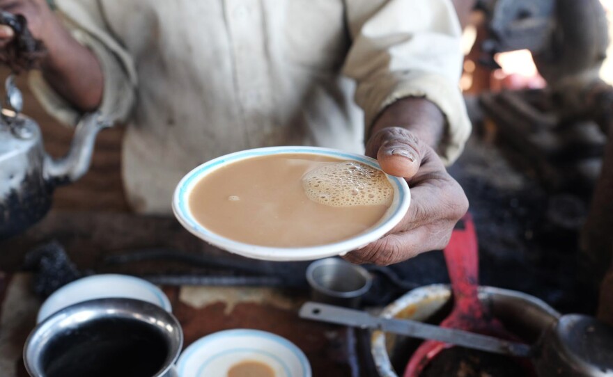 Camel milk is often used in tea in the district of Kutch in Gujarat. It is easy to find camel milk chai in villages like Desalper.