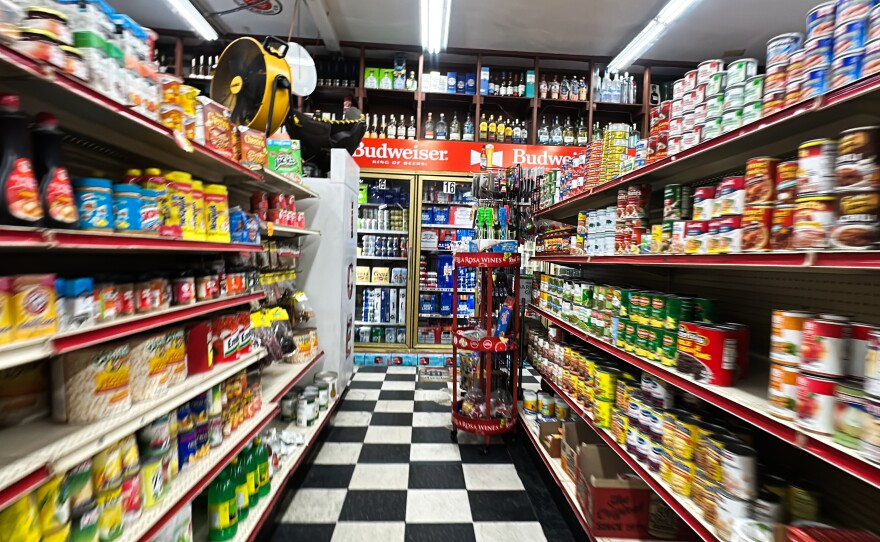 An aisle in Ideal Market is shown on November 21, 2023.