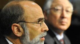 Michael Bromwich, the new director of what is now the Bureau of Ocean Energy Management, Regulation and Enforcement, testifies before a Senate panel as Interior Secretary Ken Salazar listens on June 23.