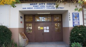 San Diego Community College District's West Point Loma Campus has been completely remodeled. Here, a before picture of the building which has been transformed into a 'green' center.