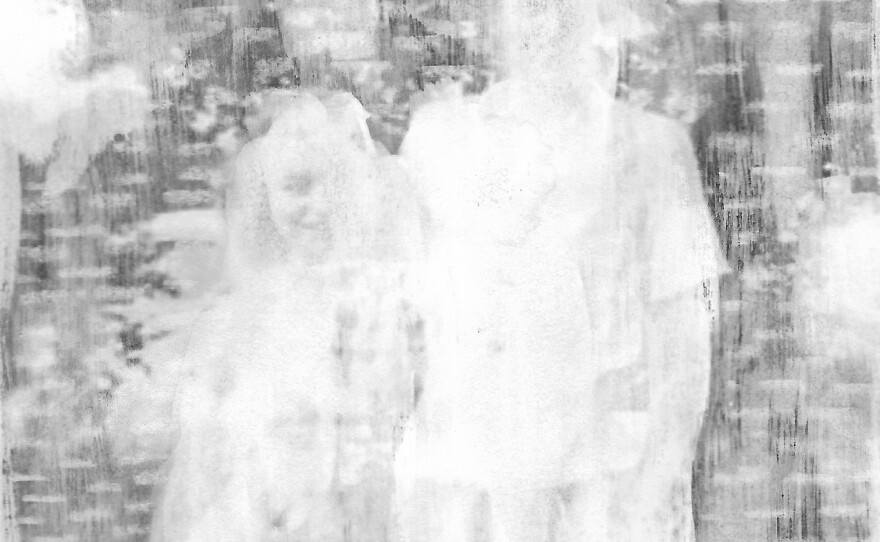 Gouache, an opaque watercolor paint, and wax pencil are used to alter the images, hiding faces, body parts and other details — at times inviting the viewer to focus on a specific gesture, at others to wonder at what is lost in the images.