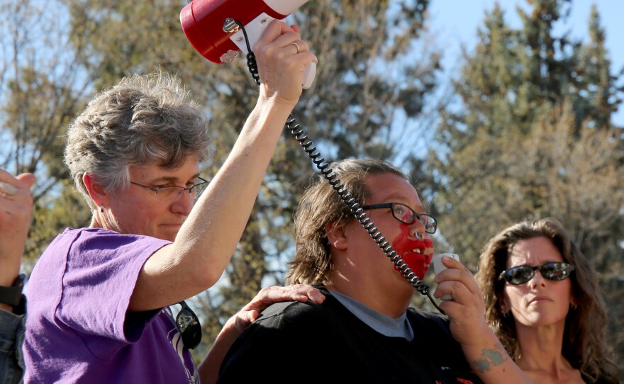 <strong>Bend</strong>: Rachel Brodeur, a member of the Tlingit Tribe, told a crowd that federal services already severely limit access to abortion care for Native Americans: "While we have this momentum while we are talking about this, can you please bring us with you?" she said.
