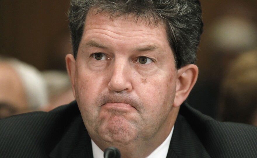 Postmaster General Patrick Donahoe, in 2011, appears before a Senate committee looking into the Postal Service's economic troubles.