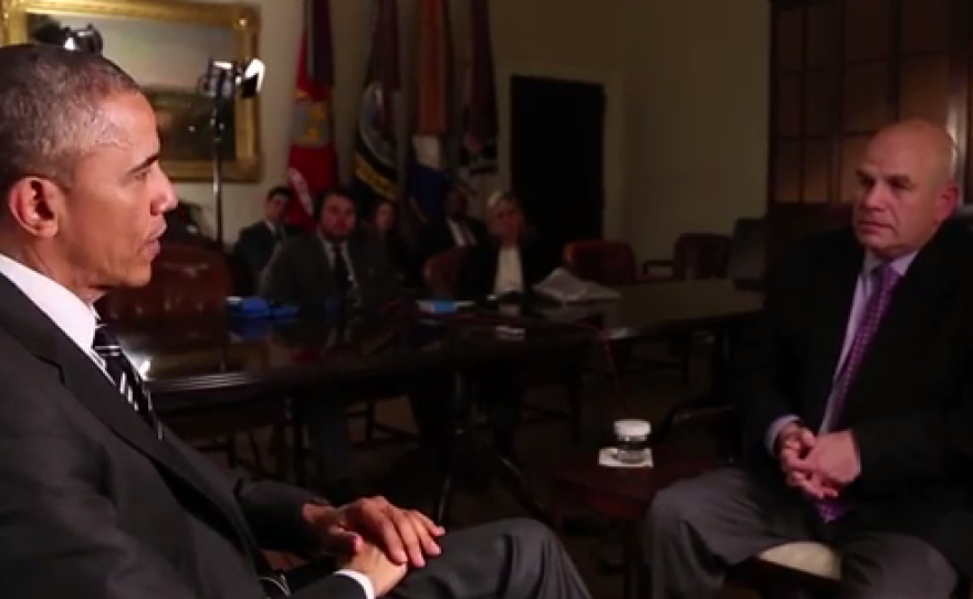 President Obama talks to David Simon, creator of The Wire.