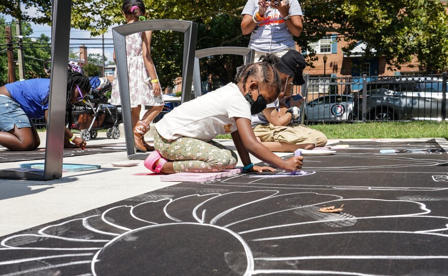 Dallas Carter, 4, enjoys the day out.