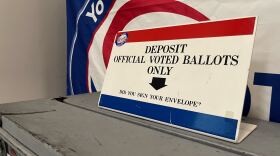 A ballot box at the San Diego County Registrar of Voters, photographed on Friday, Oct. 24, 2025.
