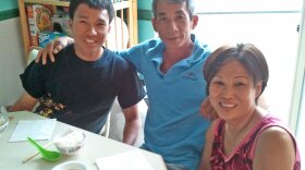 When his parents Tuy (center) and Mydung (right) Lam lost their jobs, electrical engineering major Louis Lam enlisted in the Navy.