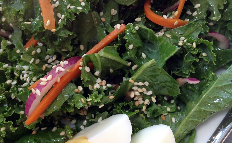 Kale Salad With Sorghum Vinaigrette