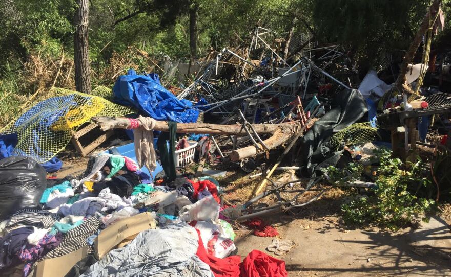 Volunteers Clean Up Large San Diego Homeless Camp KPBS Public Media
