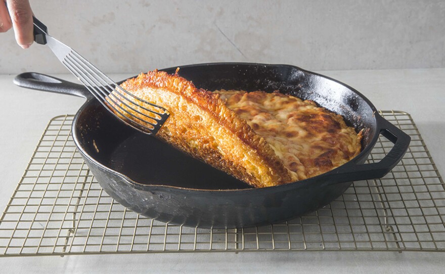 Crispy Cast Iron Pan Pizza