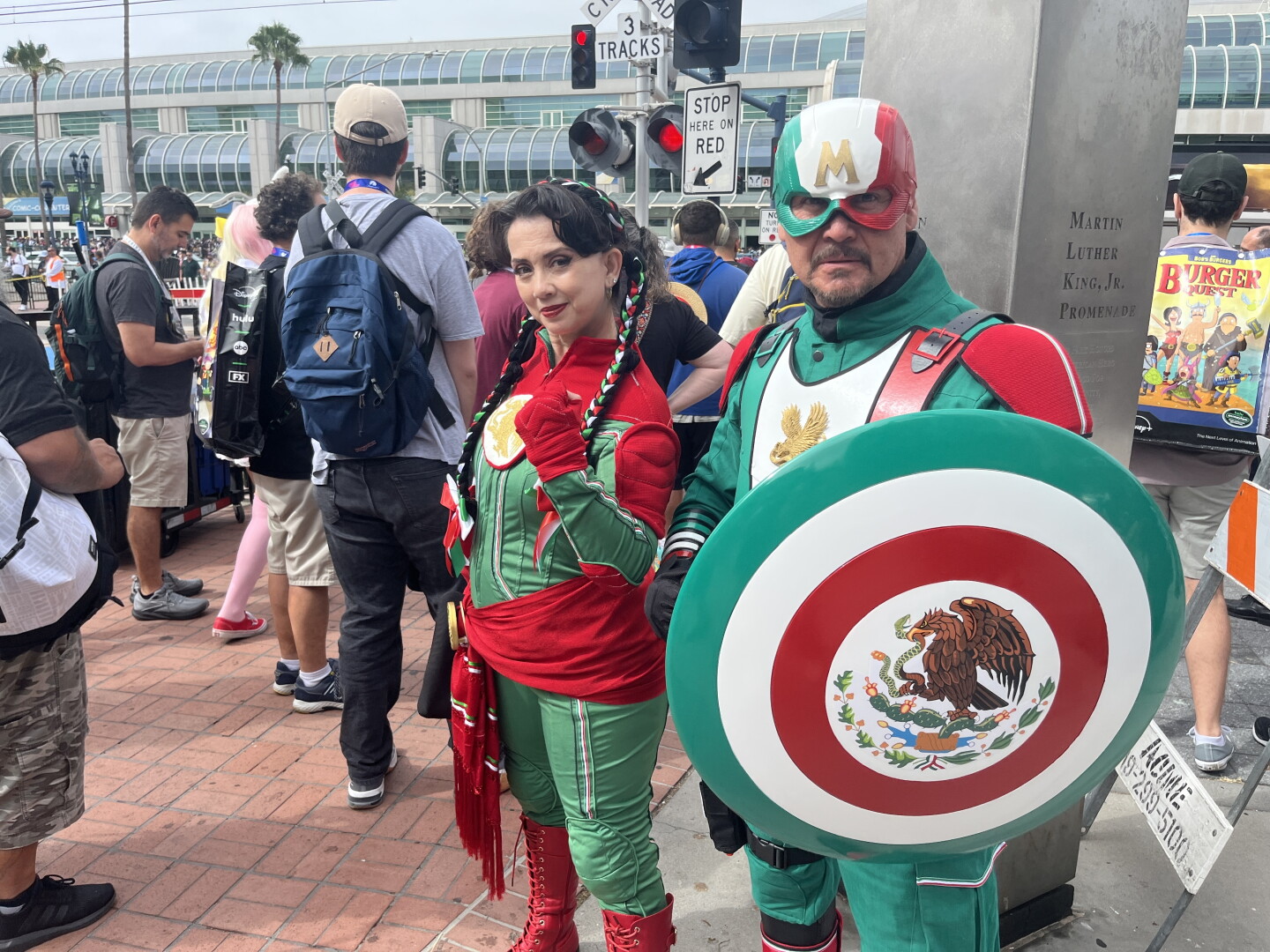 A duo of heroes brings Mexican pride to Comic-Con on July 24, 2026.