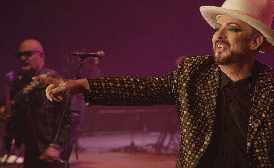 Boy George of Culture Club performing at Wembley in London in 2016.