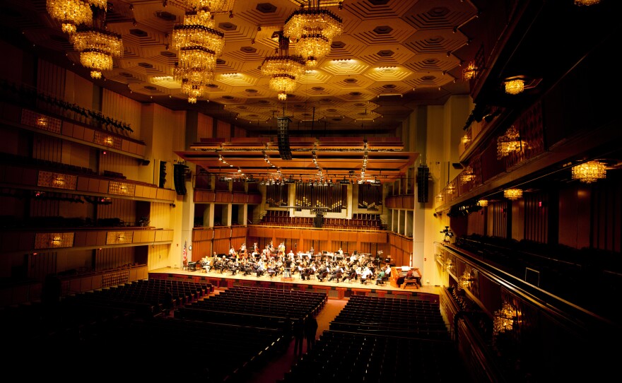 The new organ was tested with the orchestra on Oct. 18.