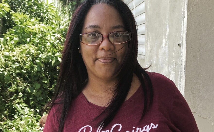 Marilian Vázquez, a resident of Toaville, says she is still reeling from the storm. Her home was heavily damaged and her husband's ice cream truck was destroyed.