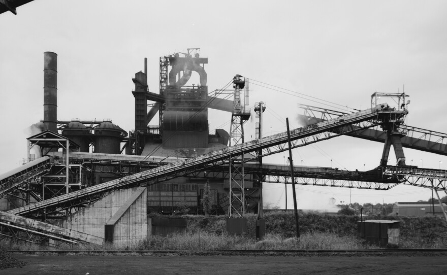 A blast furnace is in production at Fairfield Works in Fairfiled, Ala., in this undated photo.