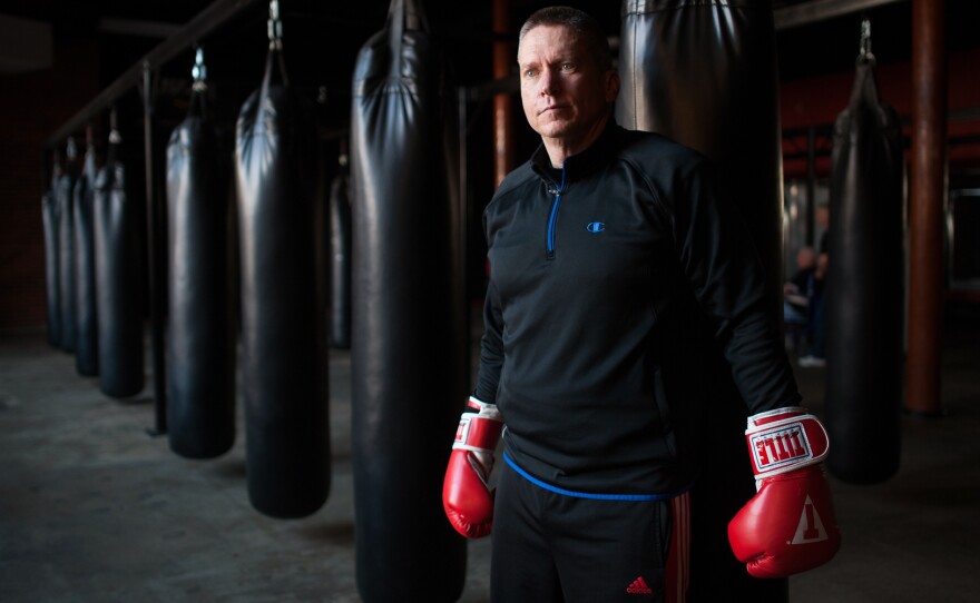 Mike Quaglia says he needs less of his Parkinson's medication when he boxes.