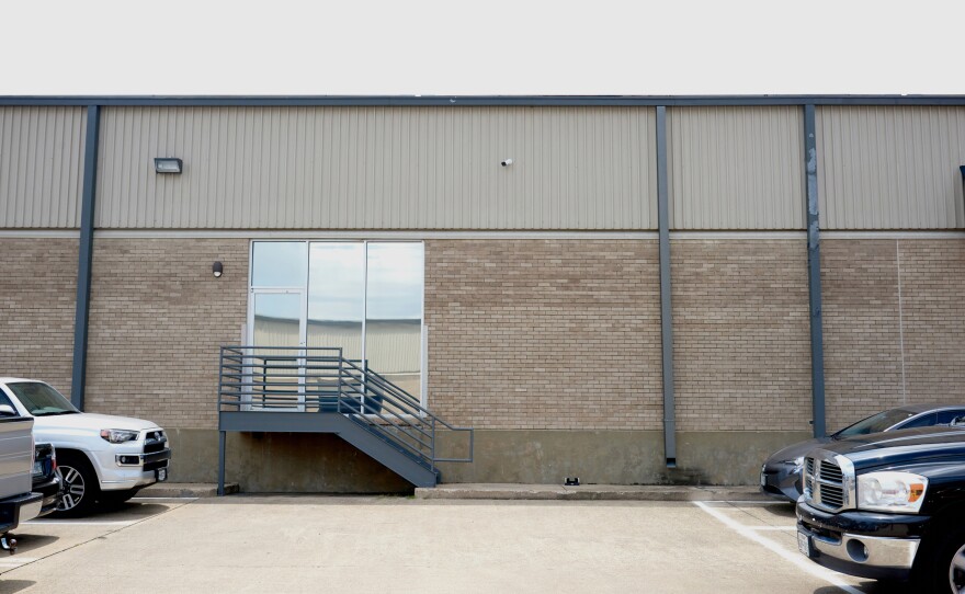 The exterior of the office in Dallas where Jeffrey Young was killed on March 22, 1987.