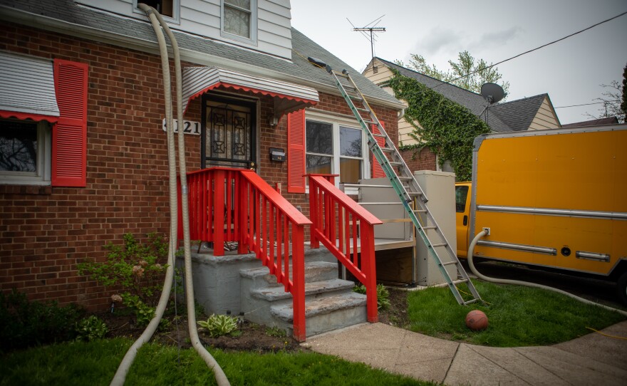 Residential housing accounts for about a fifth of the country's greenhouse gas emissions. Renovating old homes like this one can improve lives as well as help fight climate change.