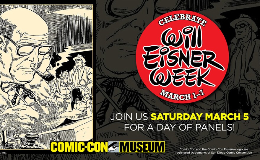 Poster art for Comic-Con Museum's Will Eisner Week events.