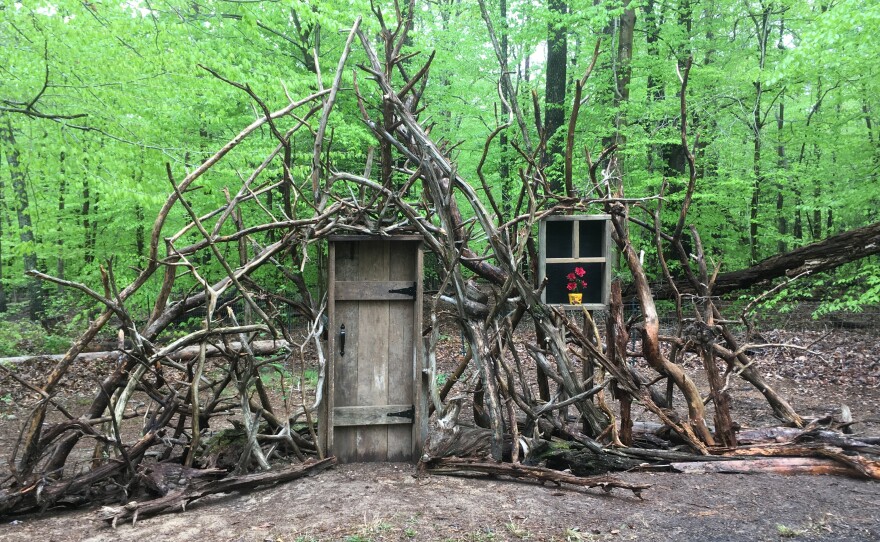 David North built the Doorway to Imagination in his backyard.
