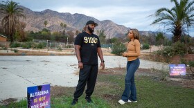 Host Maiya May and Altadena resident Zaire Calvin.
