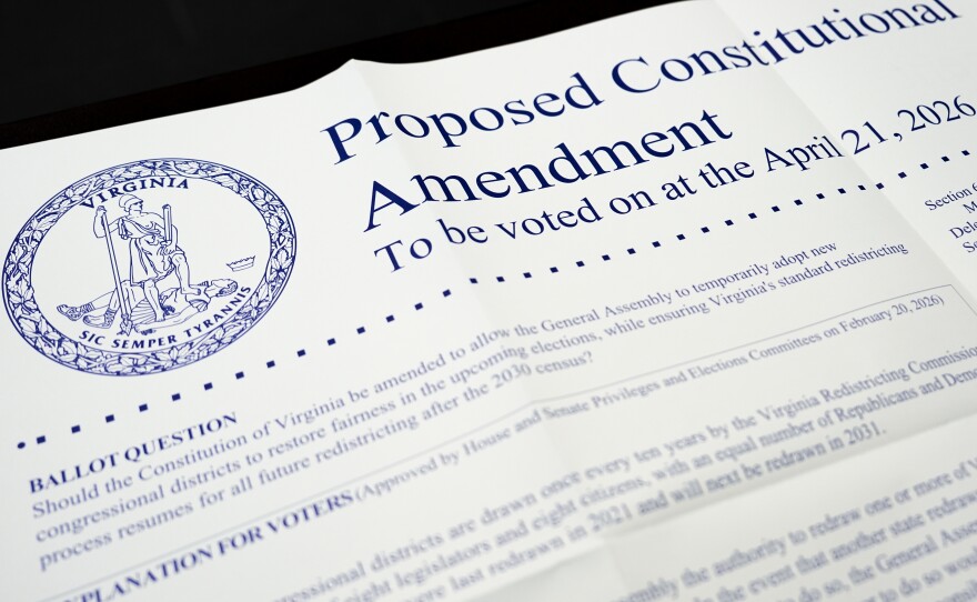 Virginia voters faced a state constitutional amendment on redistricting Tuesday.