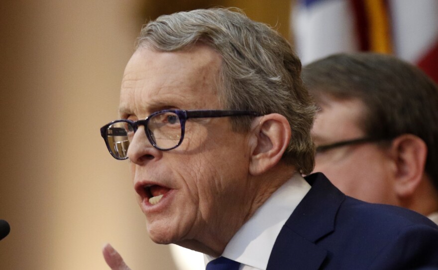 Ohio Gov. Mike DeWine signed the "heartbeat bill" one day after it passed the Republican-led General Assembly.