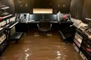 A recording studio in K Street Kreative Studios is shown flooded on Monday, Jan. 22, 2024.