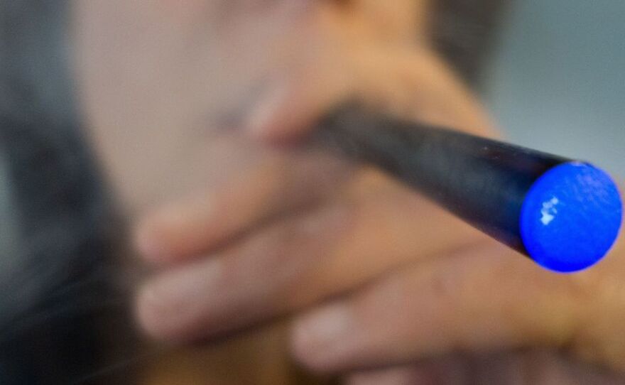 The liquid used in e-cigarettes comes in fruit and candy flavors like cherry and peppermint.