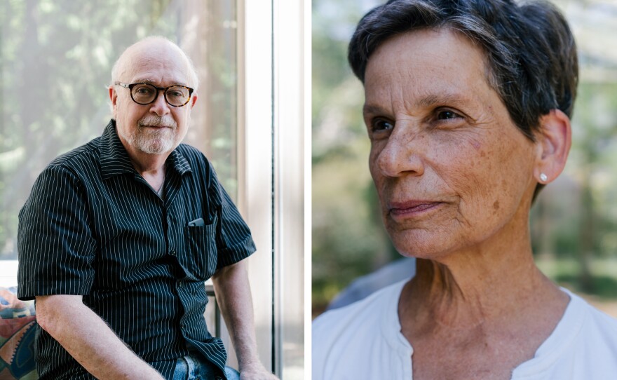 Tom Charles and Sue Jennings are two of the lead volunteers helping Osama, Ghada and their family settle into their new home.