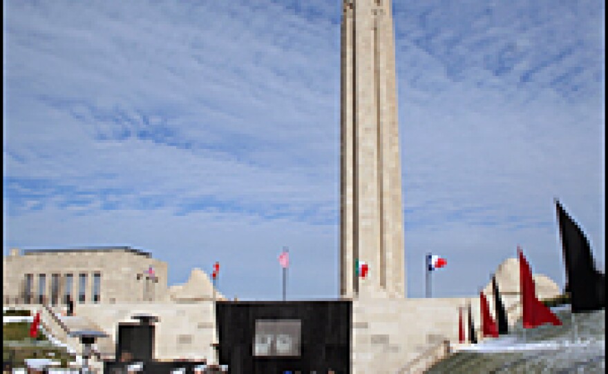 Supporters gather Nov. 2, 2006, to mark the opening of the Liberty Memorial in Kansas City, Mo., which houses the new National World War I Museum.